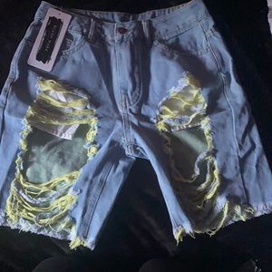 ripped shorts